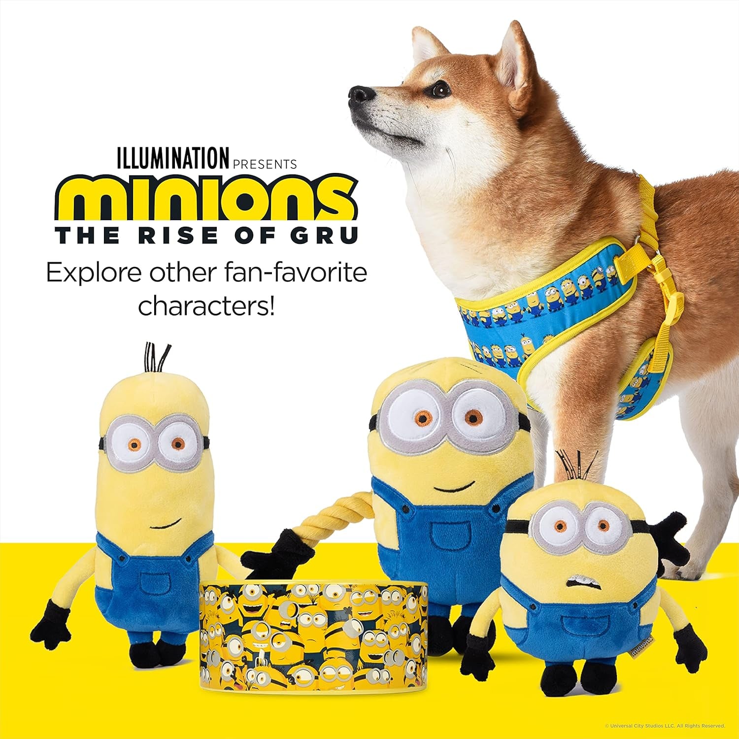 Dog Harness, Small, Blue  in a Row | Comfortable Mesh No-Pull Dog Harness| Gifts for  Fans and Their Pets | Officially Licensed Pet Product from Universal Studios