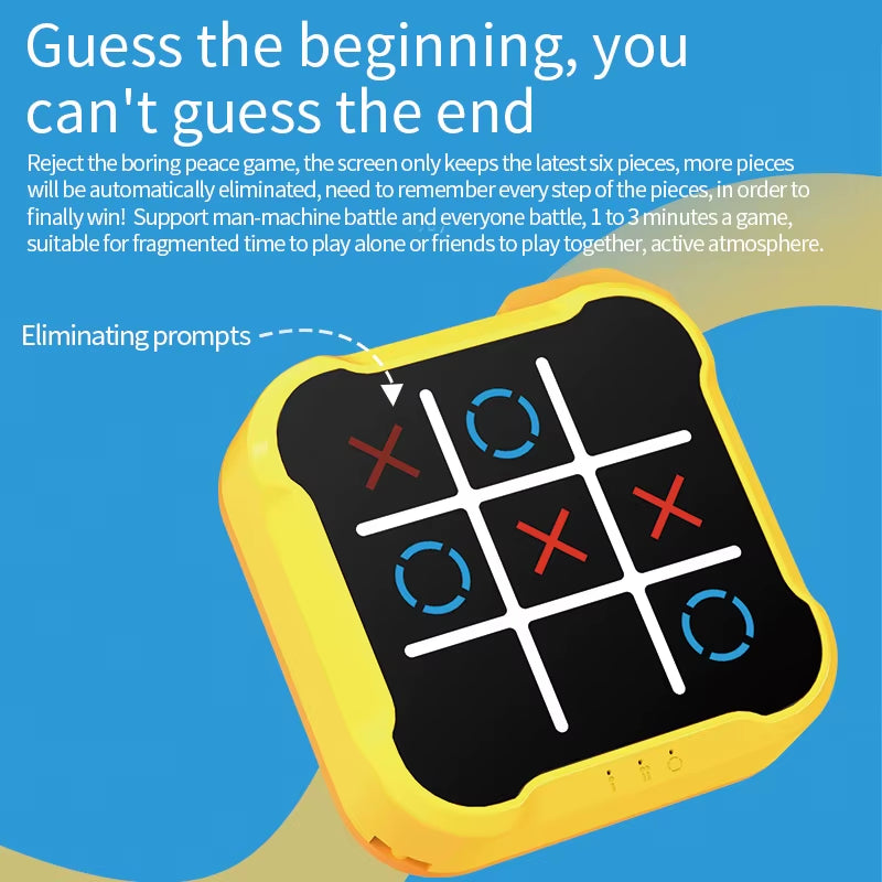 Puzzle Tic-Tac-Toe Board Game Parent-Child Two-Person Electronic Battle Console Nine Kung Checkerboard Interactive Toys