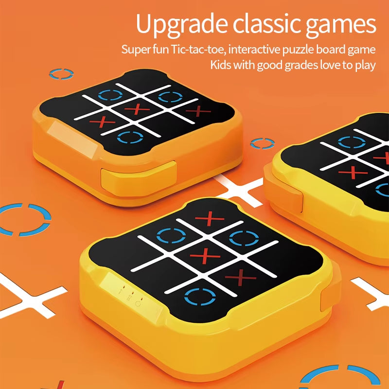 Puzzle Tic-Tac-Toe Board Game Parent-Child Two-Person Electronic Battle Console Nine Kung Checkerboard Interactive Toys